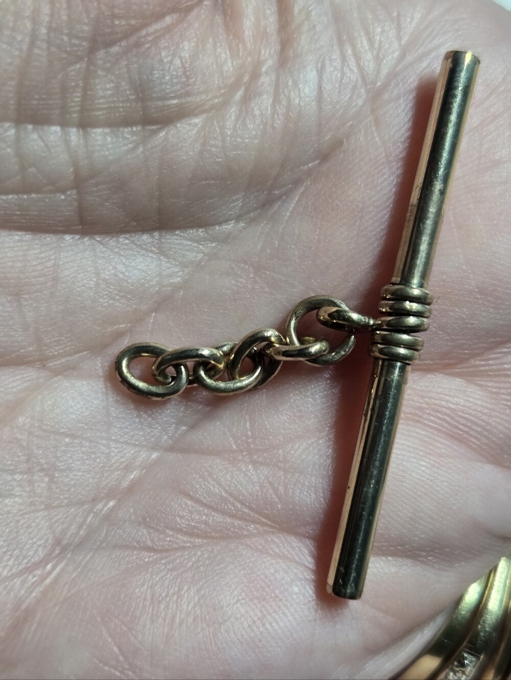 Victorian Gold Filled T-Bar Chain Connector for Women